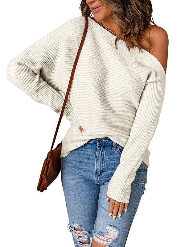 Vera Elora One-Shoulder Sweater