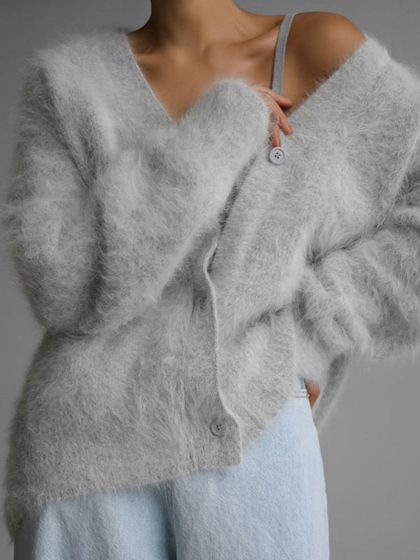 Vale Cozy Luxe V-Neck Cardigan