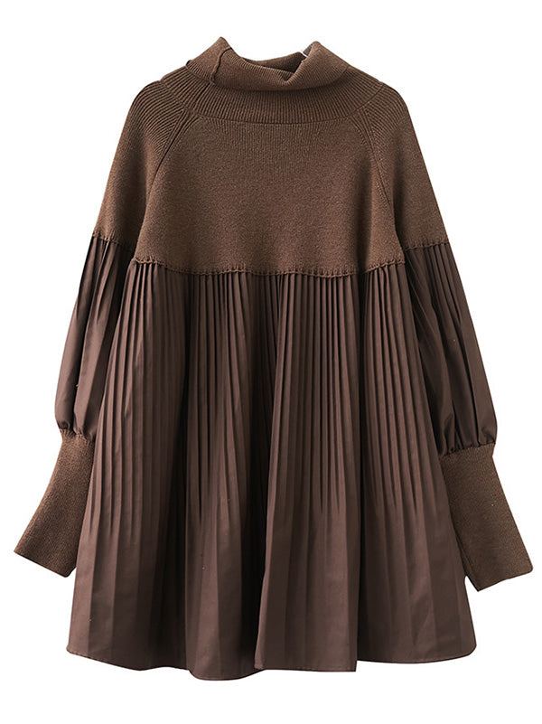 Vera Solenne Pleated Knit Top