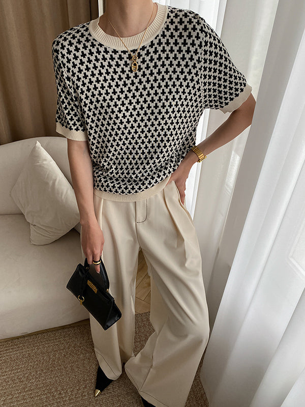 Vera Odette Houndstooth Top