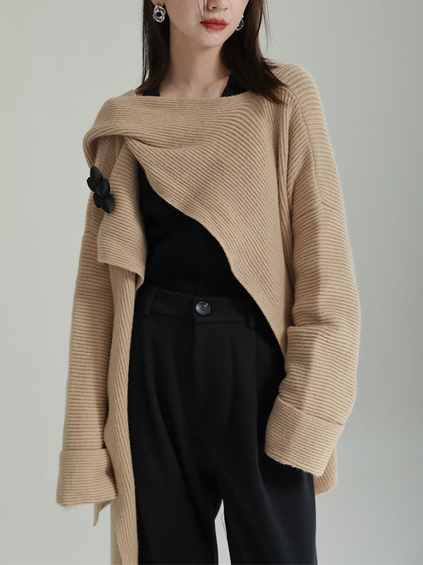 Vera Bloom Asymmetric Cardigan