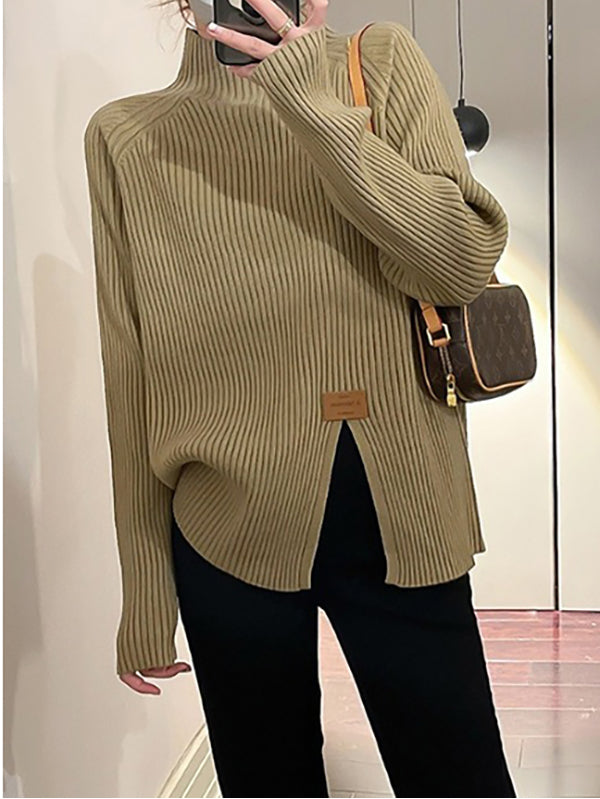 Vera Amélie Mock-Neck Sweater