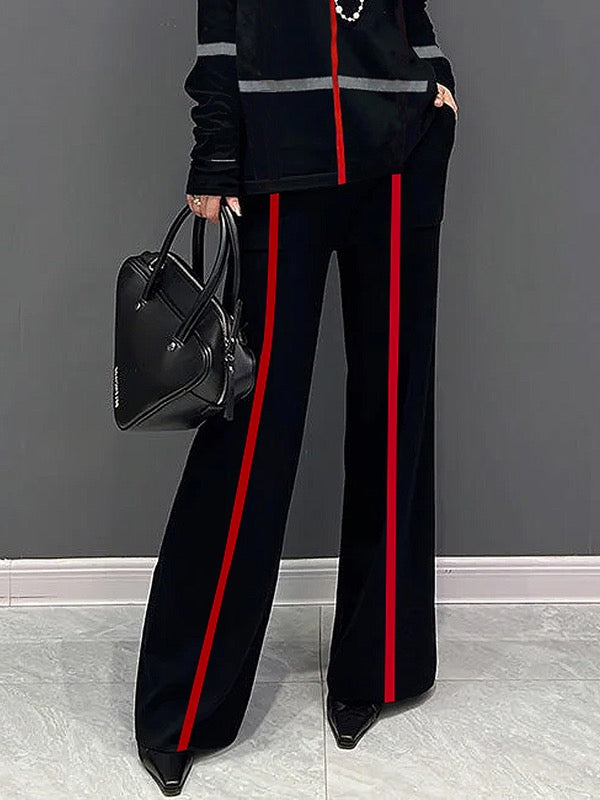 Vale Noir Stride Wide-Leg Pants