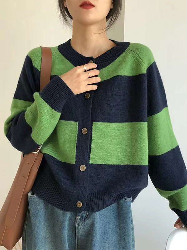 Vera Elise Striped Cardigan