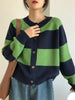Vera Elise Striped Cardigan