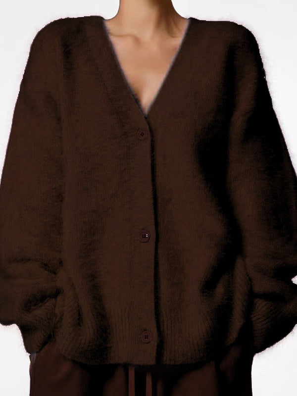 Vale Cozy Luxe V-Neck Cardigan