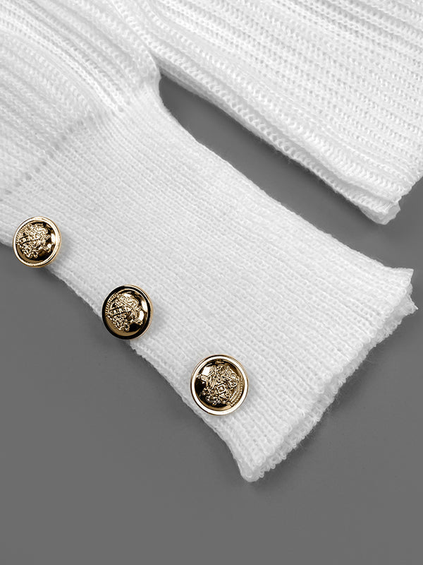 Vale Button Accent Sweater