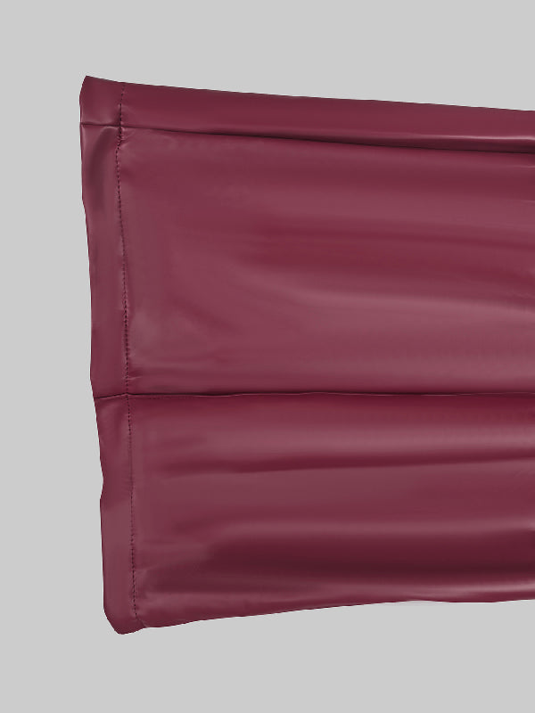 Long Sleeves Puff Sleeves Asymmetric Knot Solid Color Off-The-Shoulder Shirts Top + Pants Bottom Two Pieces Set