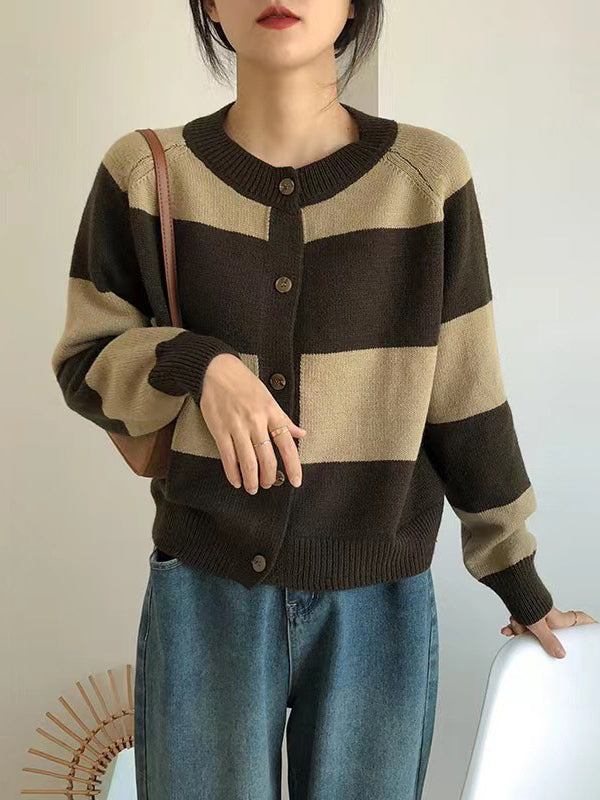 Vera Elise Striped Cardigan