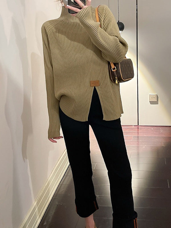 Vera Amélie Mock-Neck Sweater