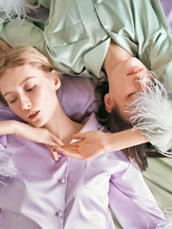 Vera Celeste Feather Lounge Set