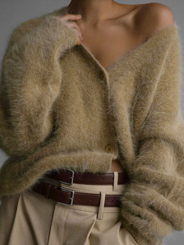 Vale Cozy Luxe V-Neck Cardigan