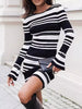 Vera Camille Striped Sweater Dress