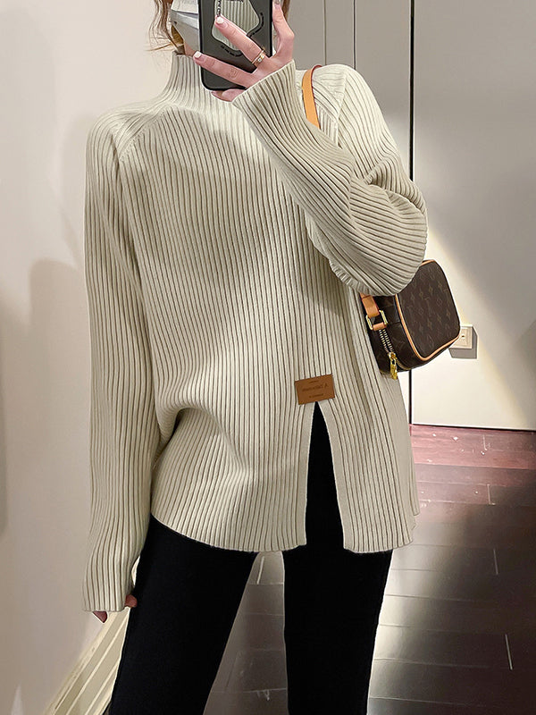 Vera Amélie Mock-Neck Sweater