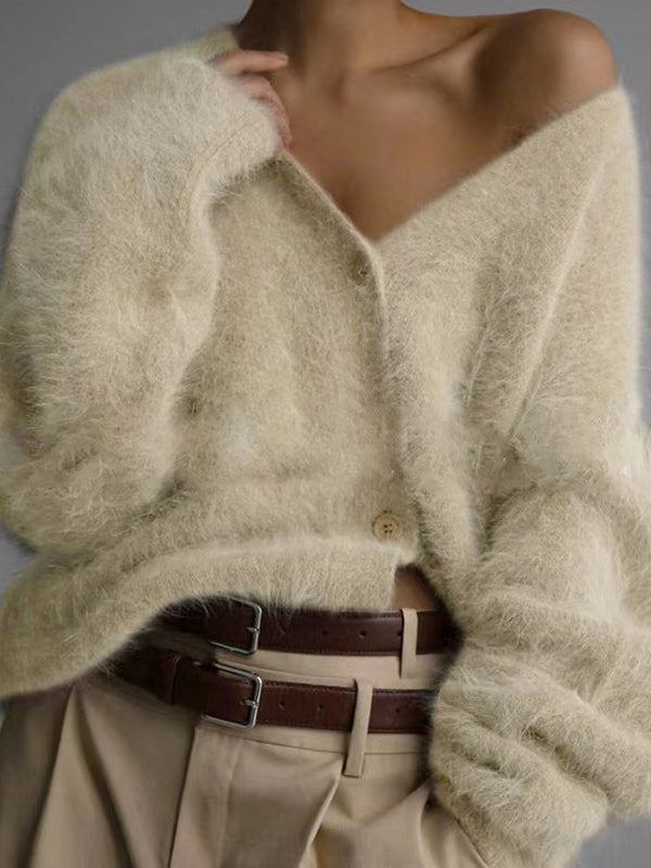 Vale Cozy Luxe V-Neck Cardigan