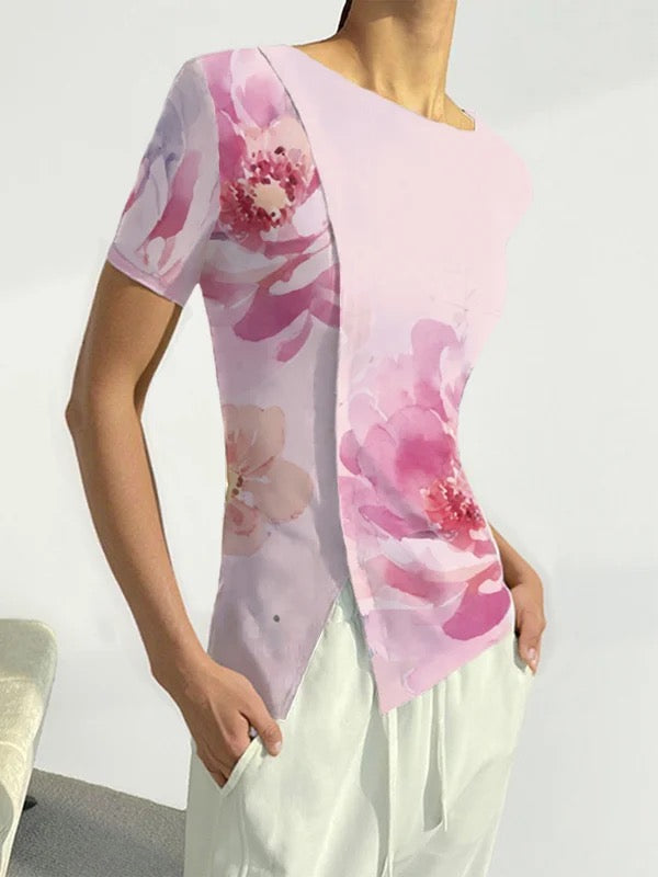 Vera Bloom Split Tee