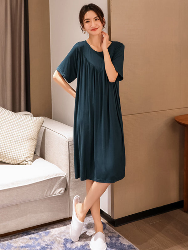 Vale Aurelia Pleated Lounge Dress