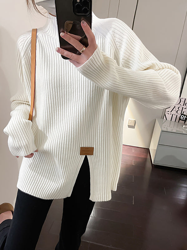 Vera Amélie Mock-Neck Sweater