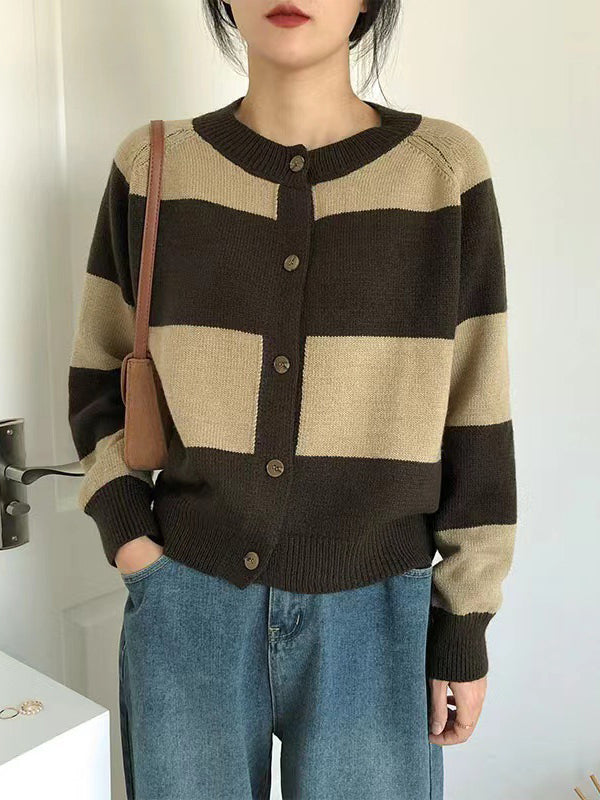 Vera Elise Striped Cardigan