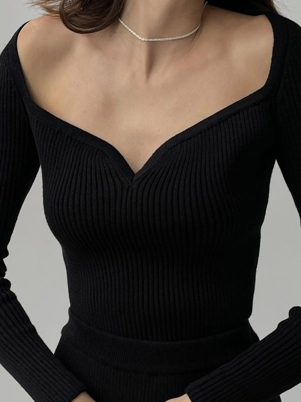Vale Selene Square-Neck Sweater