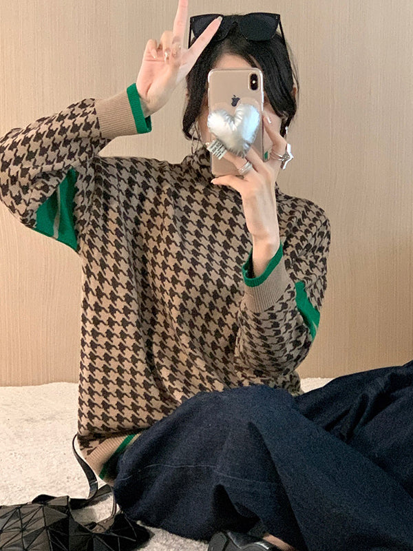 Vera Harlow Houndstooth Sweater