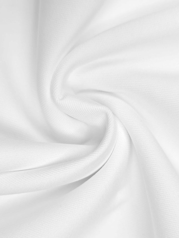 Flared Sleeves Long Sleeves Solid Color Stand Collar Mini Dresses