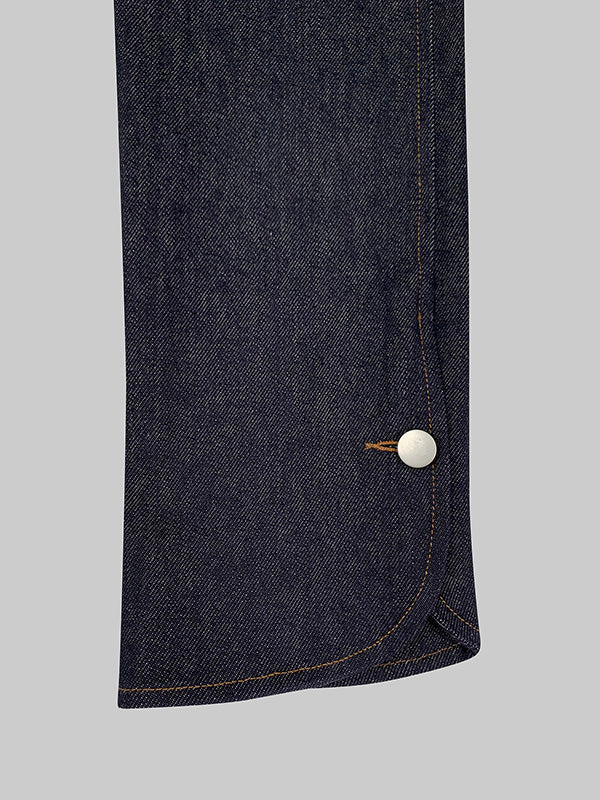 Long Sleeves Loose Contrast Color Split-Joint Deep V-Neck Jackets Outerwear