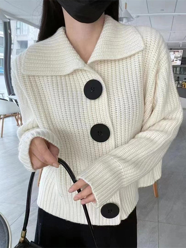 Vale Nara Buttoned Lapel Cardigan