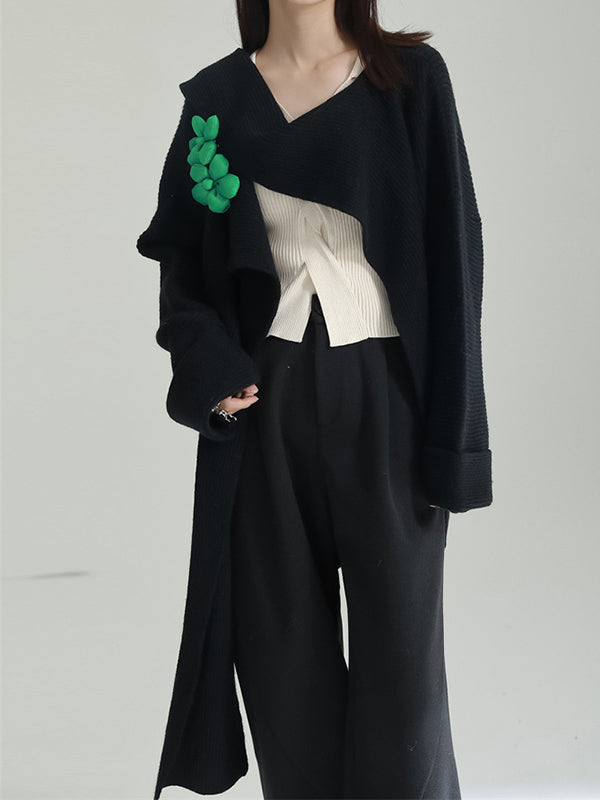 Vera Bloom Asymmetric Cardigan