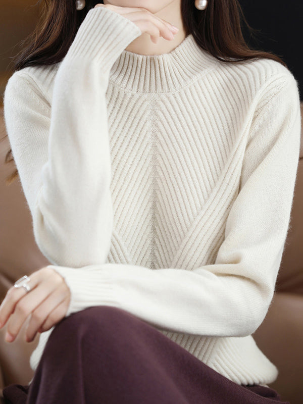 Vera Lisse Half-Turtleneck Sweater