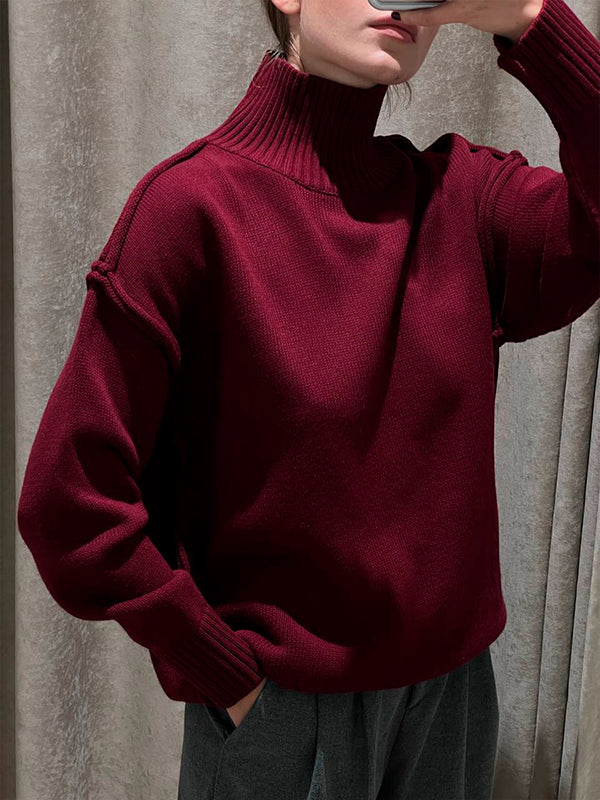 Vale Aurelle High-Neck Sweater