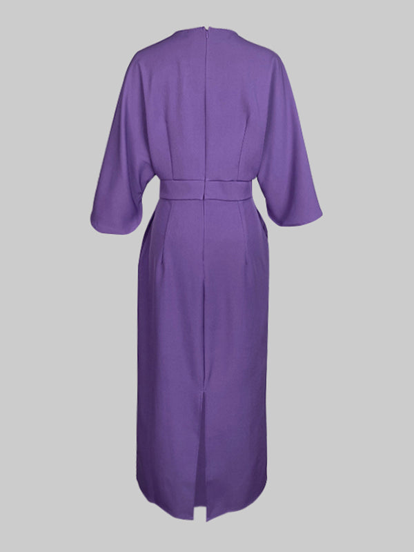 Vale Élise Pleated Midi Dress