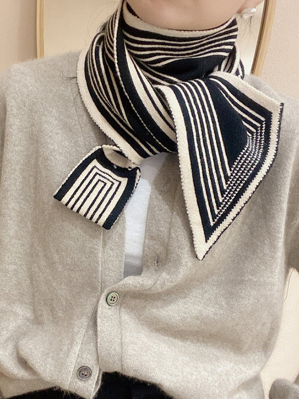 Vera Amélise Striped Scarf