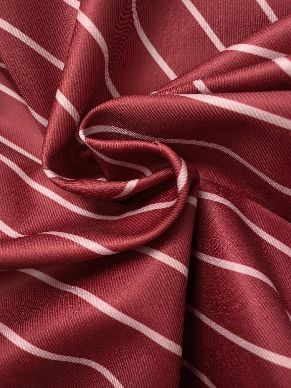 Long Sleeves Loose Striped Notched Collar Blazer Outerwear