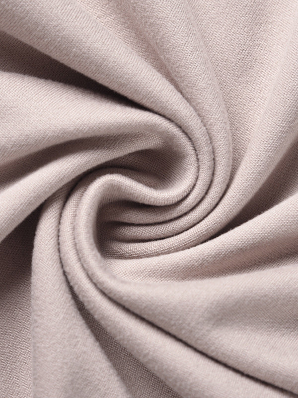 Simple Solid Color T-Shirt & Pants Two Pieces Set