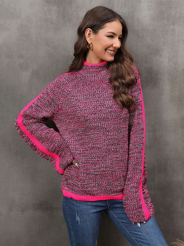 Vale Contrast Edge Sweater Top