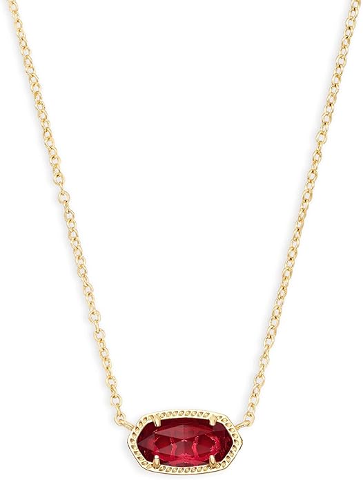 Classic Oval Ruby Necklace | Gold