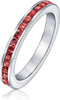 Ruby Eternity Band Ring | White Gold