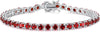 Ruby Tennis Bracelet | White Gold