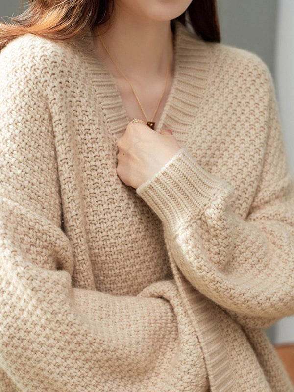 Vera Elise Collarless Cardigan