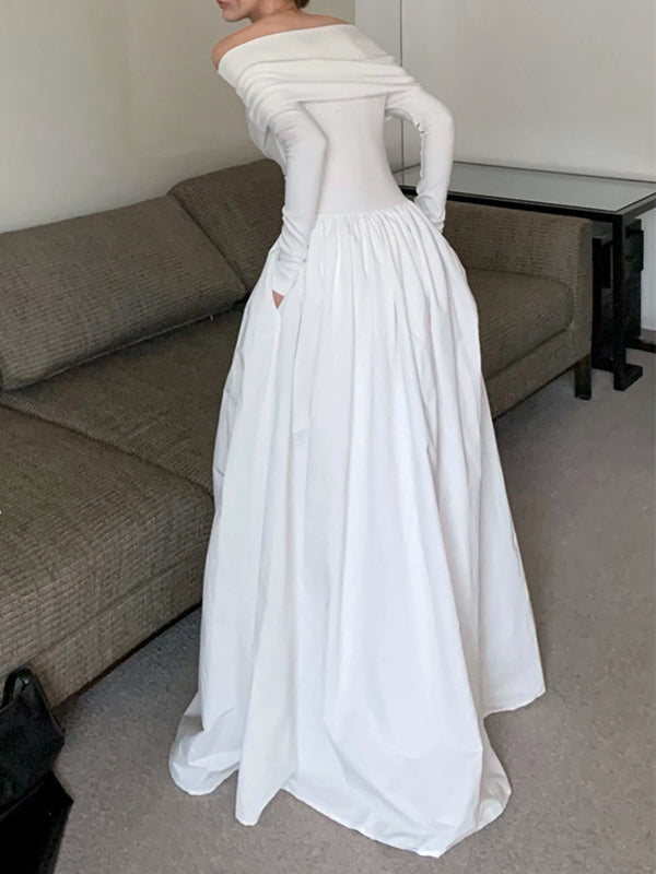 Vale Amoura Pleated Gown