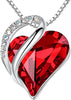 Infinity Heart Ruby Necklace | White Gold