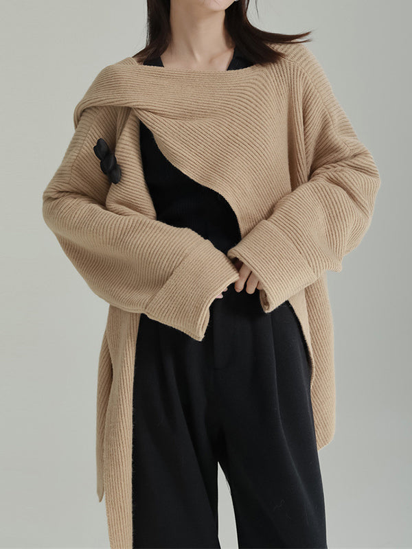 Vera Bloom Asymmetric Cardigan