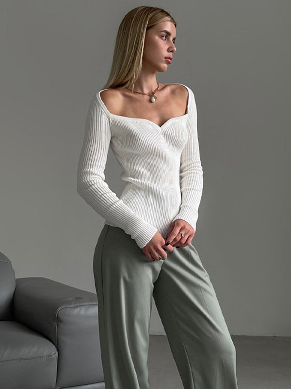 Vale Selene Square-Neck Sweater
