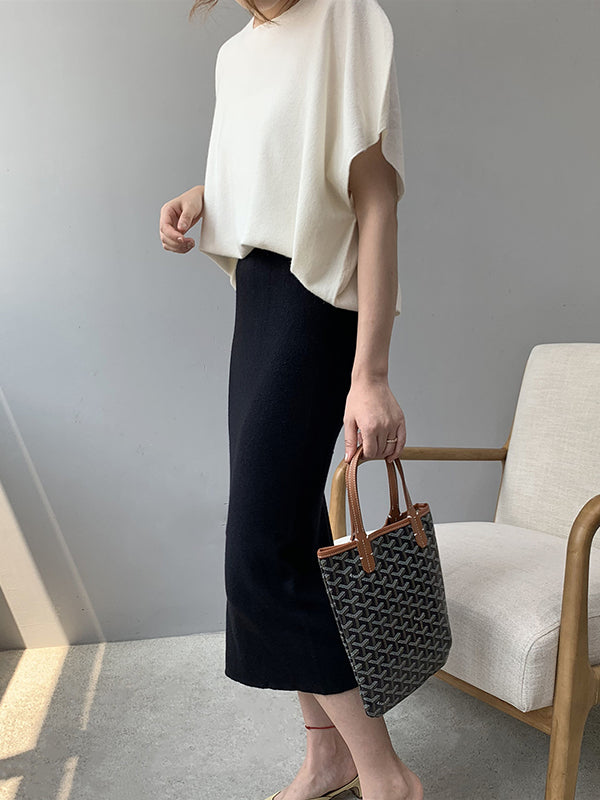 Vale Off-Shoulder Knit Pullover