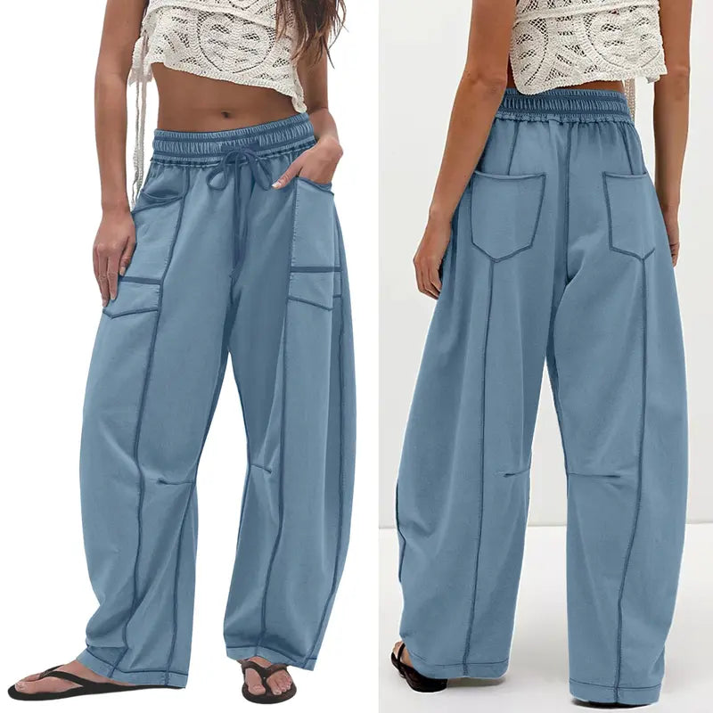 Vale® – Relaxed Fit Wide Leg Trousers