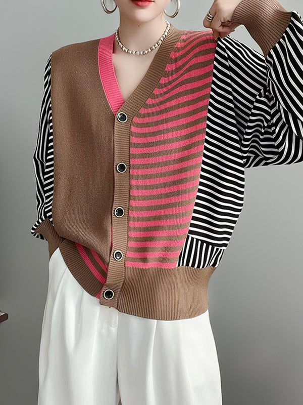 Vera Elise Striped Cardigan