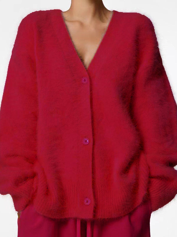 Vale Cozy Luxe V-Neck Cardigan