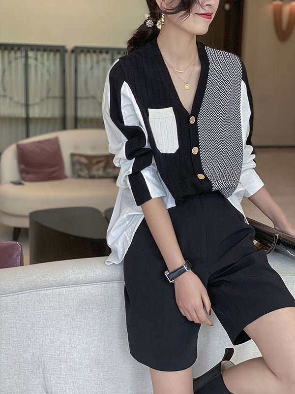 Vera Elodie Contrast Cardigan