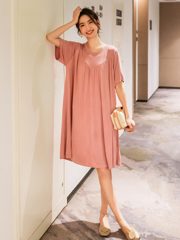Vale Aurelia Pleated Lounge Dress